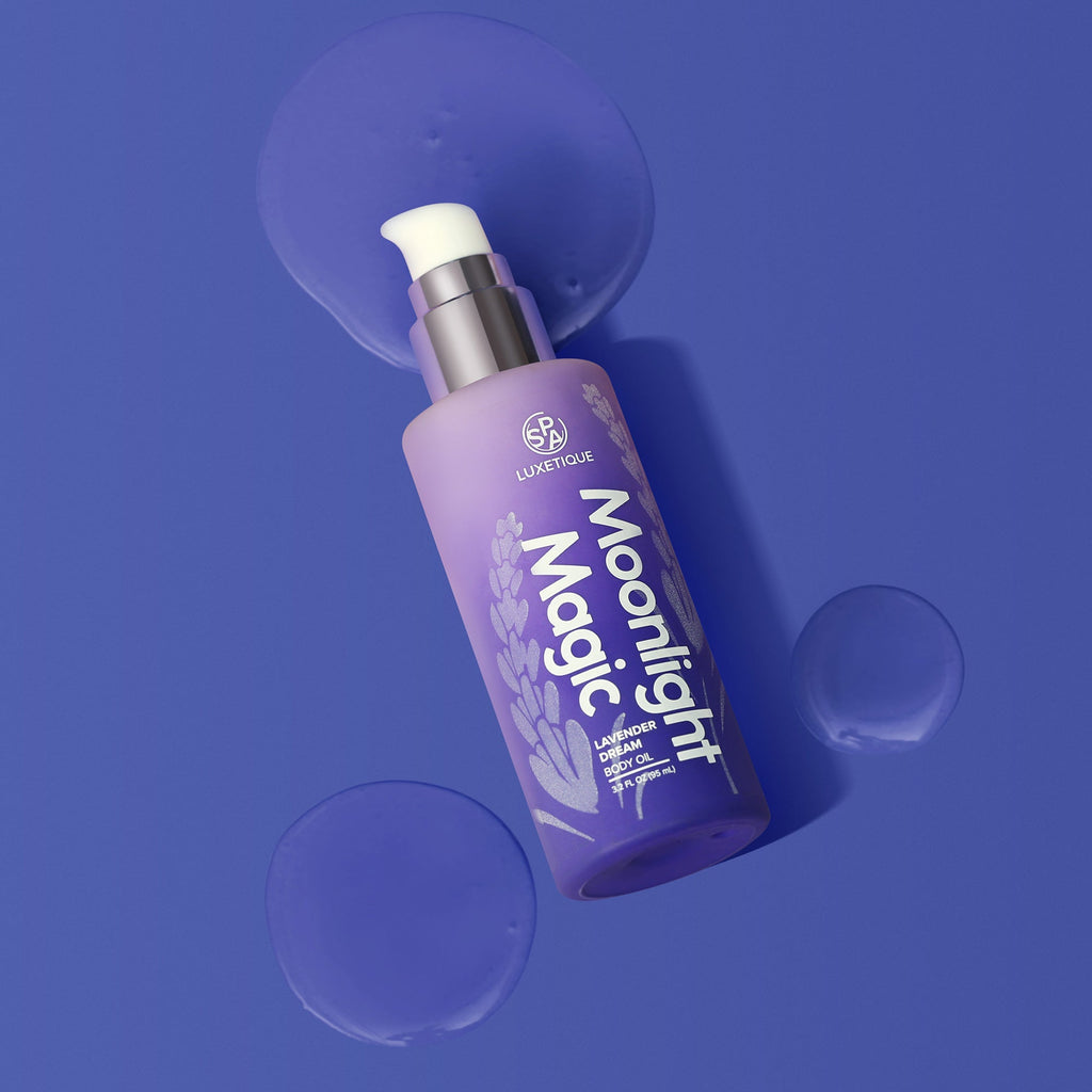 Lavender Bath Set Moonlight Magic Body Oil Moonlight Magic Bath Set Lavender Home Spa Care Birthday Gifts Bubble