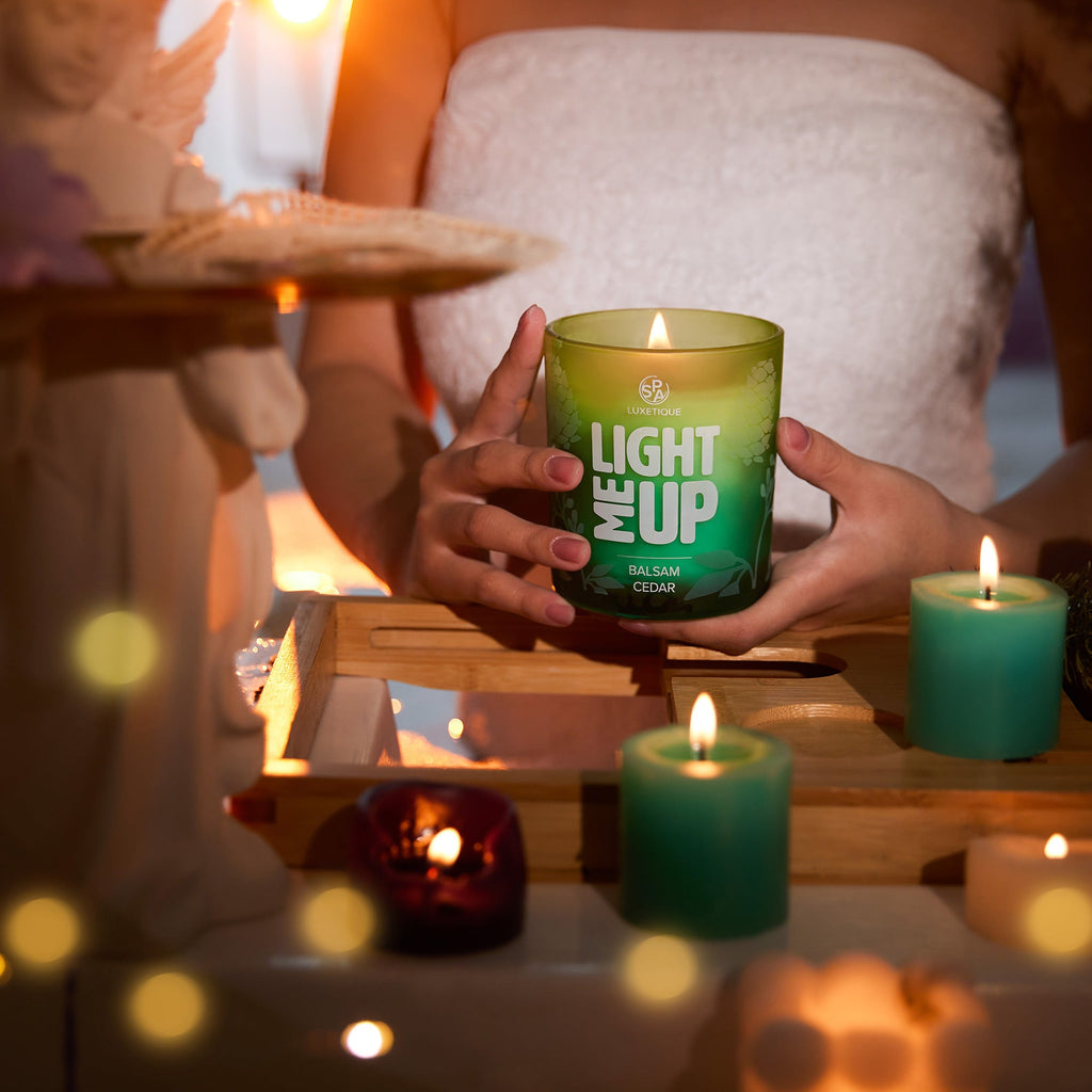 Wedding Candle 10 Candles "A Cozy Union" Balsam Cedar Wedding Favor Candles for Guests (10 Pcs) Balsam Cedar Candle Comfort Personal Care Gifts