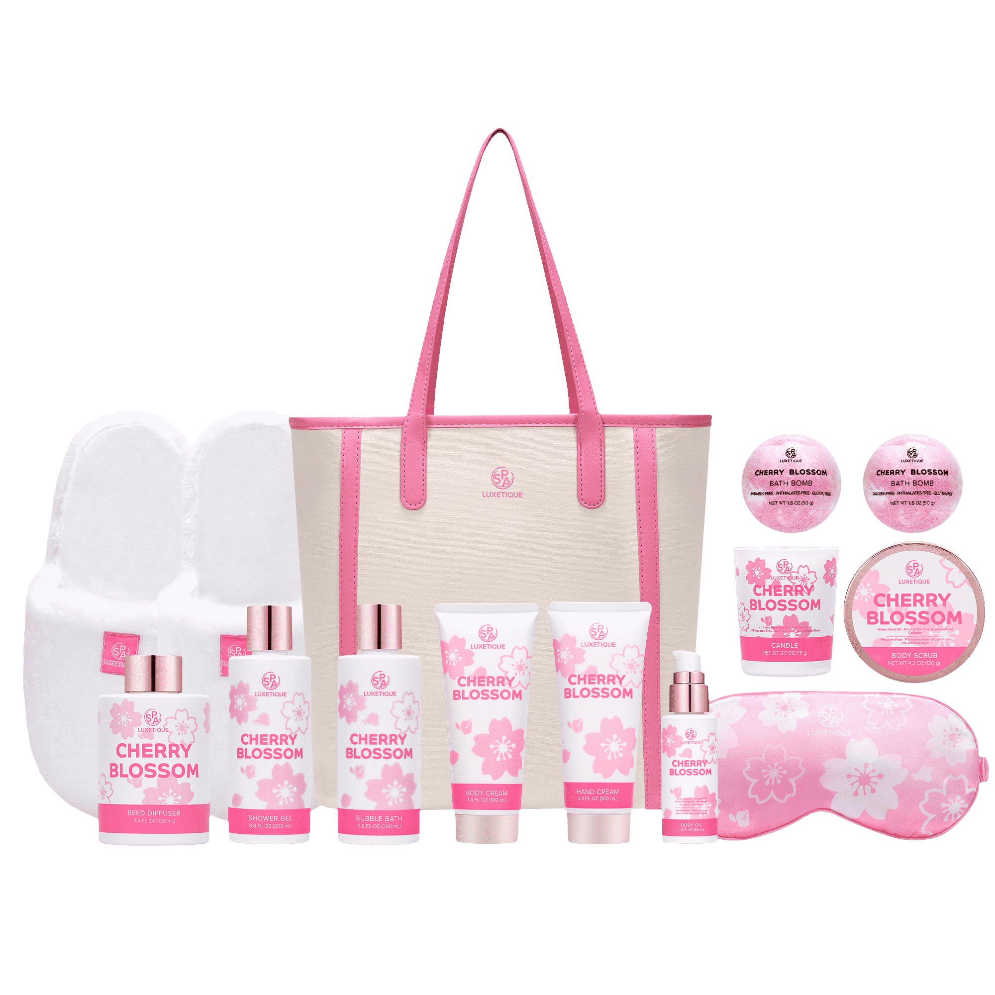 Cherry Blossom Gift Set 12Pieces For Moms Birthday Gift Bags Love
