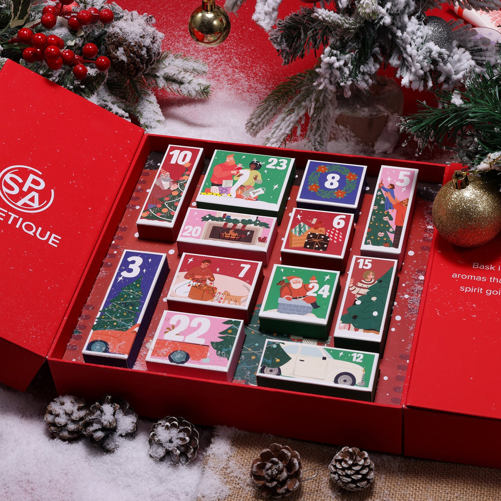SPA Luxetique Gifts 24 pcs Bath Set Christmas Advent Calendar